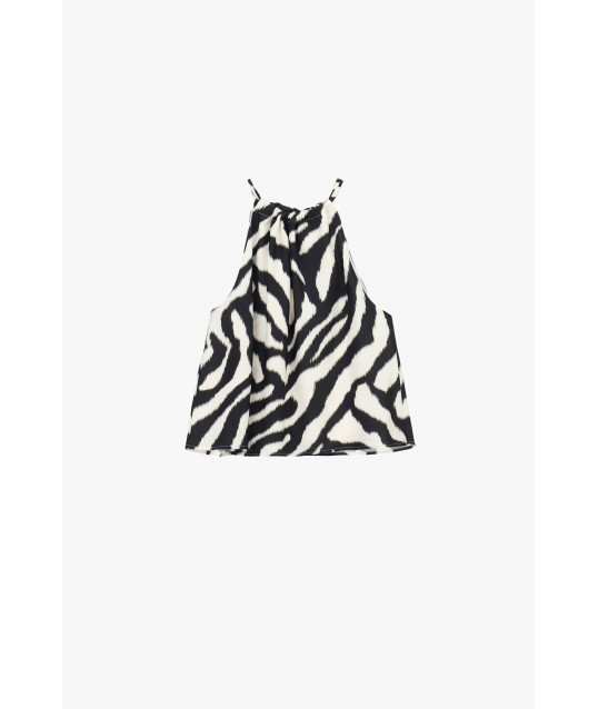 Dixie Animal Print Thin Straps Top