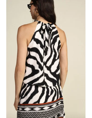 Dixie Animal Print Thin Straps Top