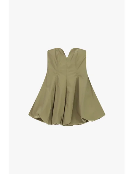 Robe courte bustier drapée sans bretelles Dixie