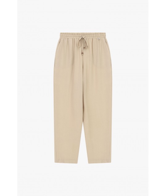 Trousers Con Vita Elasticizzata E Coulisse Regolabile Dixie