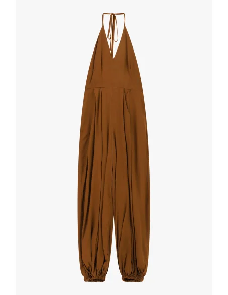 Jumpsuit Ampia Con Scollo All'Americana E Fondo Elastico Dixie