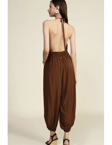 Jumpsuit Ampia Con Scollo All'Americana E Fondo Elastico Dixie