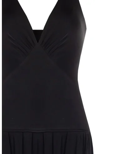 Combinaison longue coupe « palazzo » en jersey avec encolure en V profonde « Rinascimento »