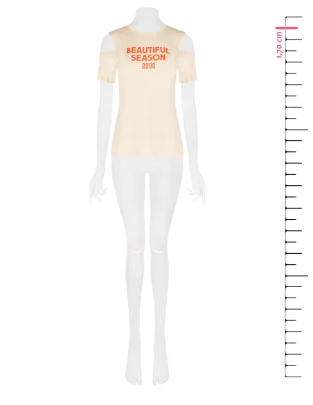 Regular-fit cotton T-shirt with cut-outs on the shoulders – Rinascimento