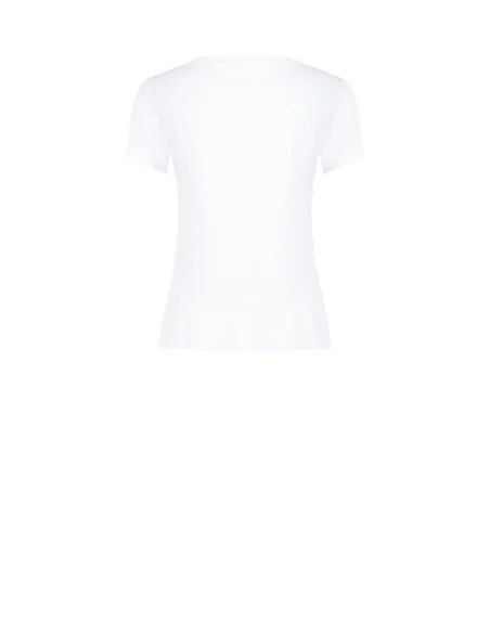 Women’s Regular-Fit Cotton-Blend T-Shirt with Print and Rhinestones – Rinascimento
