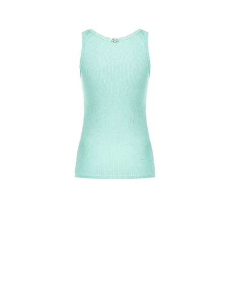 Top Aderente In Maglia A Coste Con Filato In Lurex Rinascimento