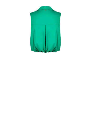 Camicia Corta In Misto Cotone Con Coulisse Sul Fondo Rinascimento