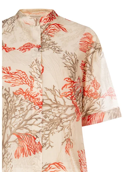Rinascimento Ultralight Lyocell Collarless Shirt