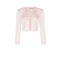 Satin Bolero Shawl with a pleated tulle insert at the front and ‘Rinascimento’ straps