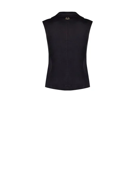 Rinascimento Straight-Cut Waistcoat in a Cotton and Lyocell Blend