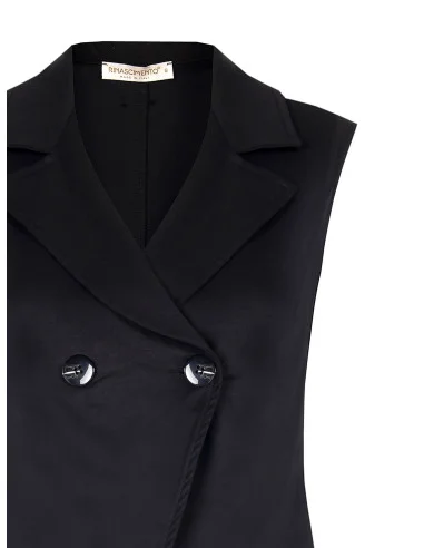 Rinascimento Straight-Cut Waistcoat in a Cotton and Lyocell Blend