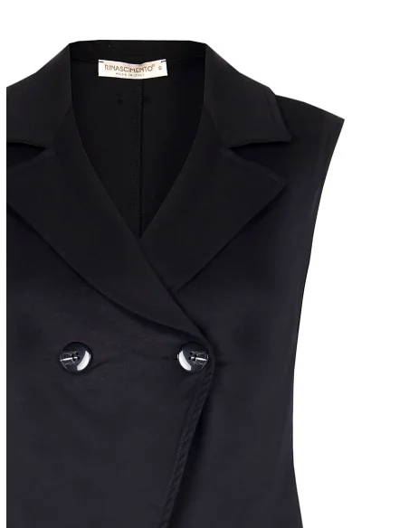 Gilet Dritto In Misto Cotone E Lyocell Rinascimento