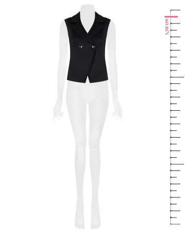 Rinascimento Straight-Cut Waistcoat in a Cotton and Lyocell Blend