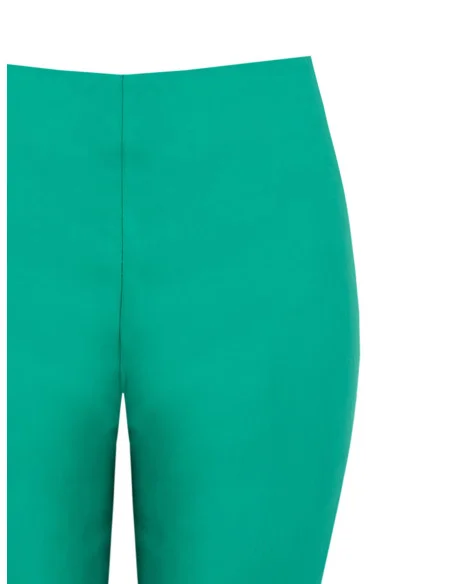 Pantaloni A Sigaretta In Cotone Con Zip Laterale Rinascimento