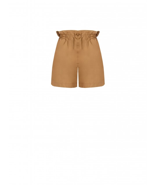 Pantaloni Corti In Cotone Con Coulisse In Vita E Tasche Rinascimento