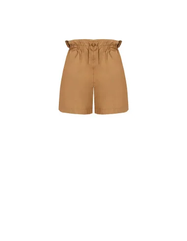 Short en coton avec cordon de serrage à la taille et poches « Rinascimento »
