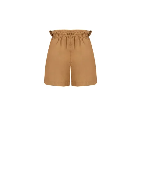 Short en coton avec cordon de serrage à la taille et poches « Rinascimento »