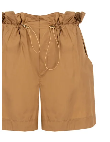 Rinascimento Cotton Shorts with Drawstring Waist and Pockets
