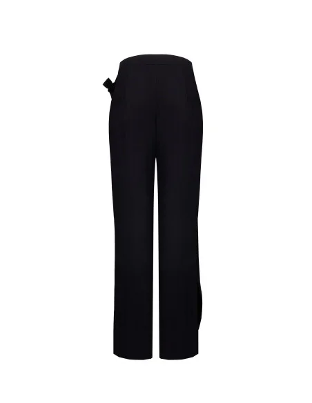 Pantalon paréo en viscose légèrement froissée « Rinascimento »
