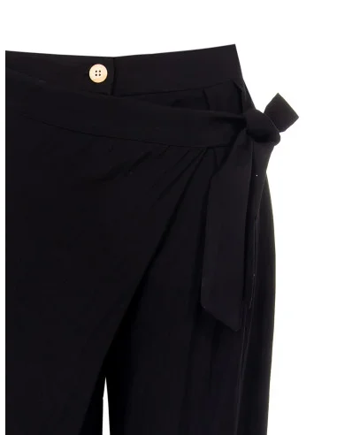 Pantalon paréo en viscose légèrement froissée « Rinascimento »