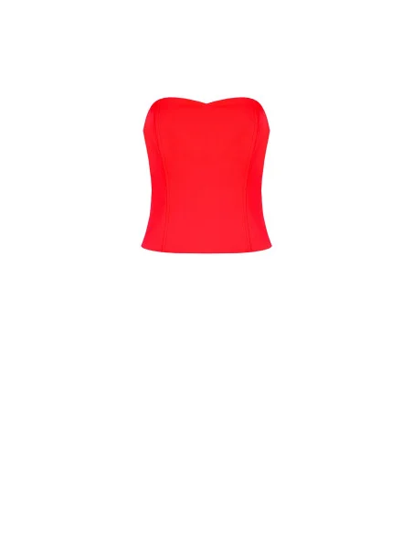 Top bandeau en tissu fluide Rinascimento