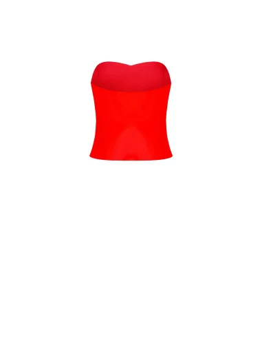 Top bandeau en tissu fluide Rinascimento