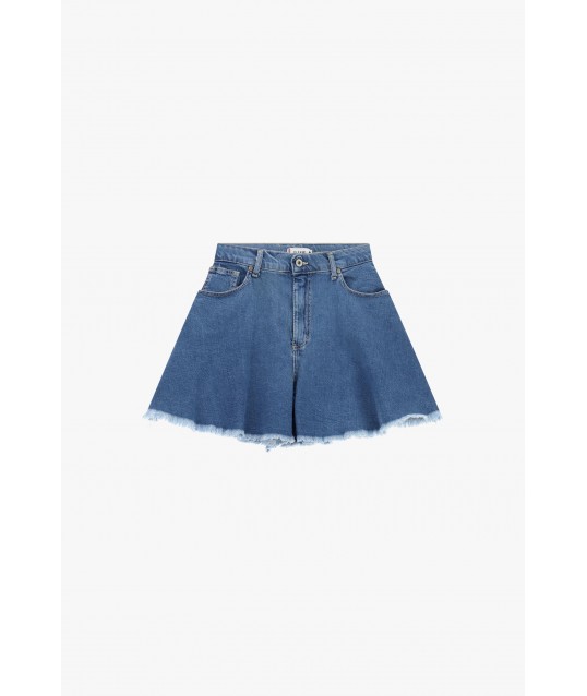 Shorts Svasati Effetto Gonna Con Orlo Sfrangiato Please