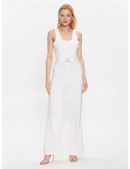 Flare Jumpsuit With Jewelled Waistband Rinascimento
