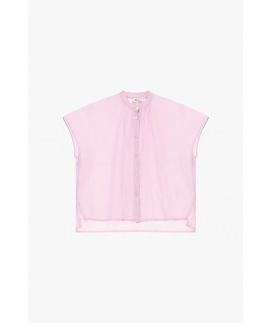 Chemise ample sans manches à boutons apparents Dixie