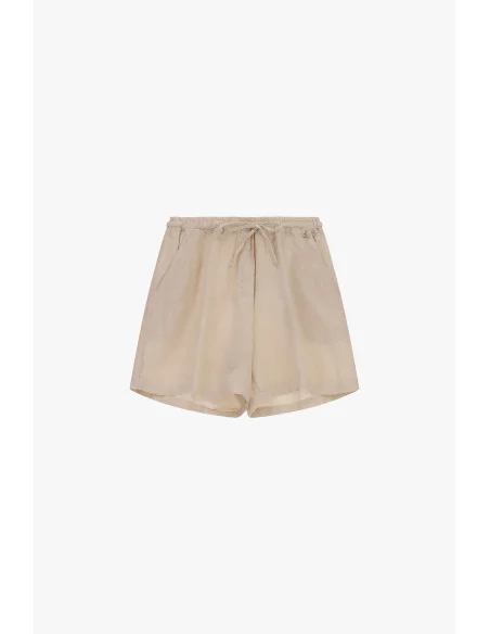 Short coupe classique à taille élastiquée et cordon de serrage Dixie