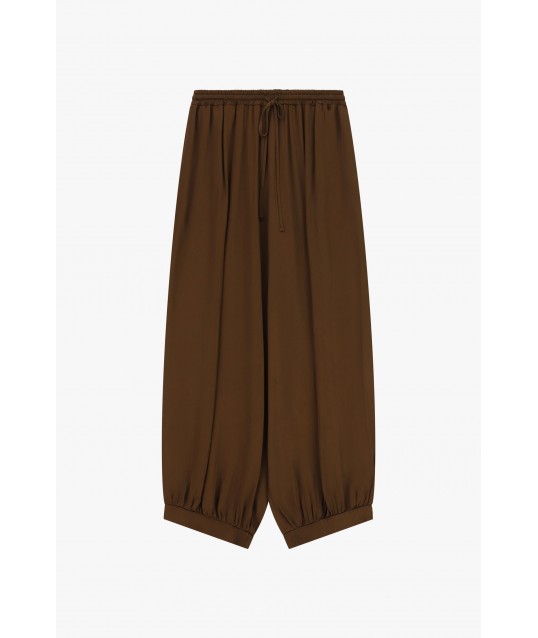 Pantalon palazzo ample avec ourlet élastiqué Dixie
