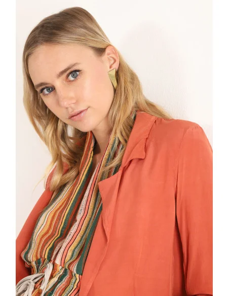 Fluid Jacket with Classic Lapels Dixie
