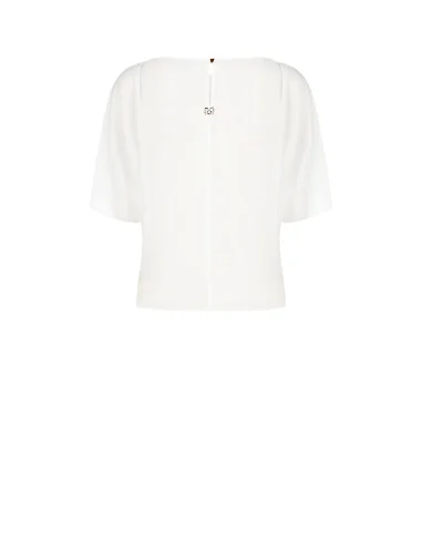 Blouse ample et fluide en georgette à manches chauve-souris « Rinascimento »