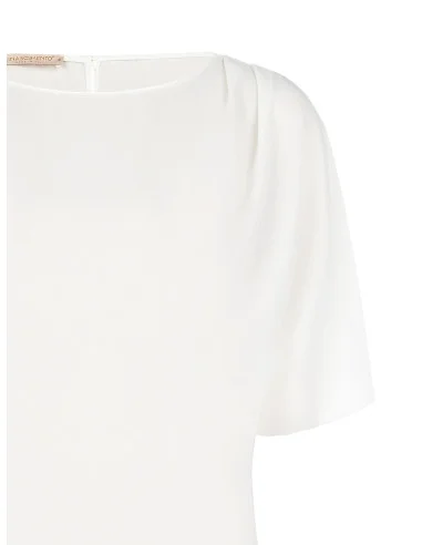 Blouse ample et fluide en georgette à manches chauve-souris « Rinascimento »
