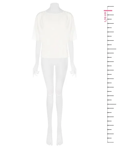 Blusa Ampia E Fluida In Georgette Con Maniche A Pipistrello Rinascimento