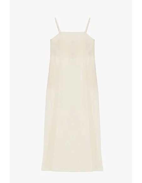 Robe midi à fines bretelles et coupe droite Dixie