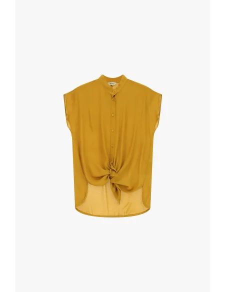 Camicia Senza Maniche Con Nodo Frontale Dixie