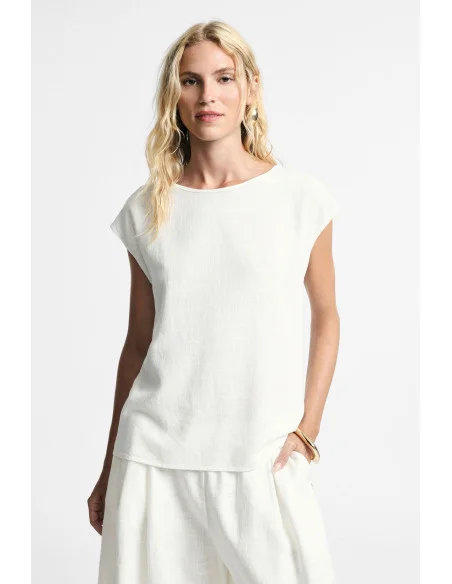 Top Boxy Fit Con Spalle Scese Girocollo Please