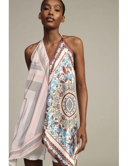 Top A Foulard Con Stampa Paisley E Dettagli Geometrici Dixie