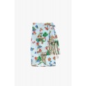 Dixie Floral Print Short Wrap Skirt