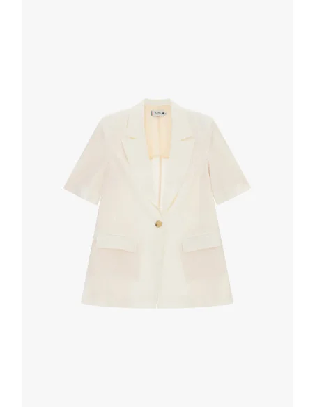 Blazer Con Maniche Corte E Tasche Please