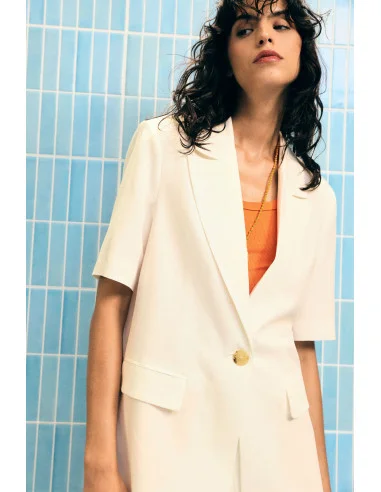 Blazer à manches courtes et poches « Please »