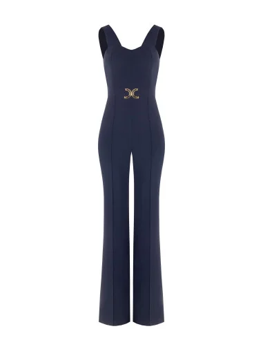 Tuta Jumpsuit Flare Con Gioiello In Vita Rinascimento