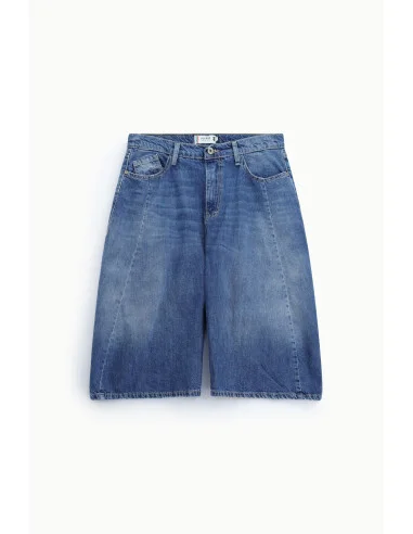 Bermuda Regular-Fit In Denim Con Tasche Laterali Please