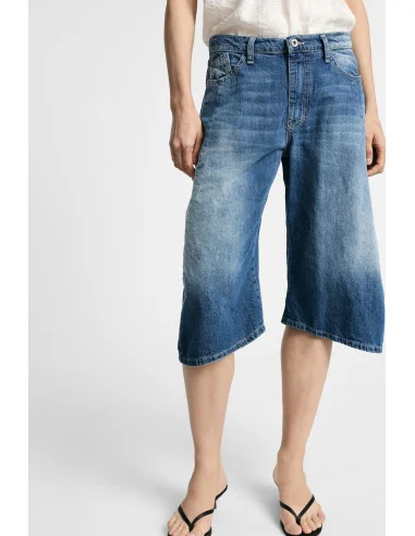 Bermuda Regular-Fit In Denim Con Tasche Laterali Please
