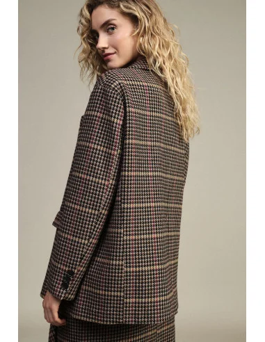 Blazer A Quadri Con Tasche Applicate E Bottoni Dixie