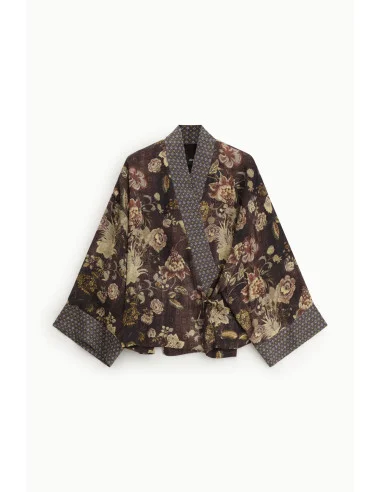 Blazer à fleurs imprimé à manches larges Dixie