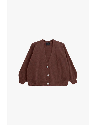 Dixie Cardigan with Jewelled Buttons and Wide Sleeves