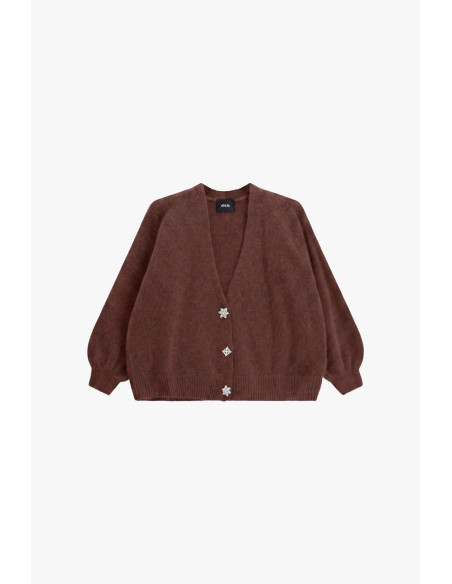 Cardigan « Dixie » à boutons décoratifs et manches larges