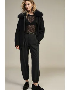 Dixie High-Waisted Jogging Trousers with Cargo Pockets